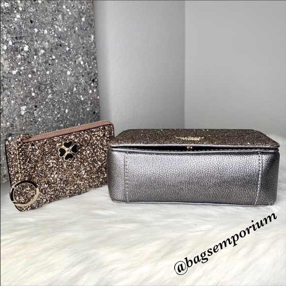 💫 Kate Spade Maisie Glitter Crossbody Wallet Set - Picture 5 of 8